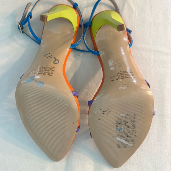 Steve Madden Stellina Colorblock Leather Sexy Office Siren Bossbabe Heel Size 7 - Picture 6 of 11